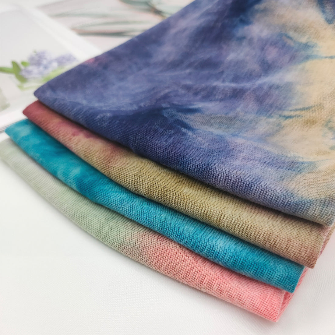 YONUF Wide Headbands For Women Knotted Headband African Women’s Head Wraps Stretchy Turban Hair Accessories Bands Tie Dye 4 Pack