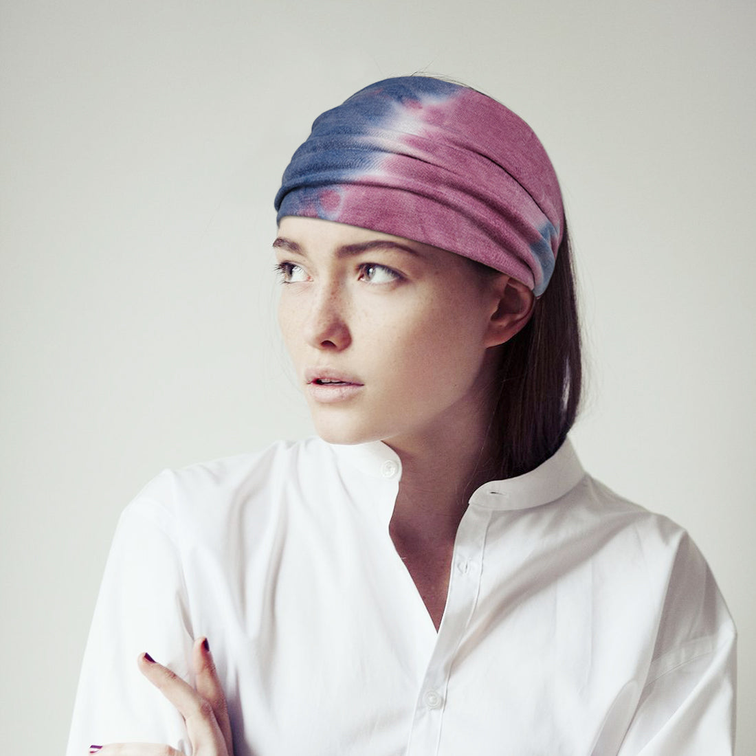 YONUF Wide Headbands For Women Knotted Headband African Women’s Head Wraps Stretchy Turban Hair Accessories Bands Tie Dye 4 Pack